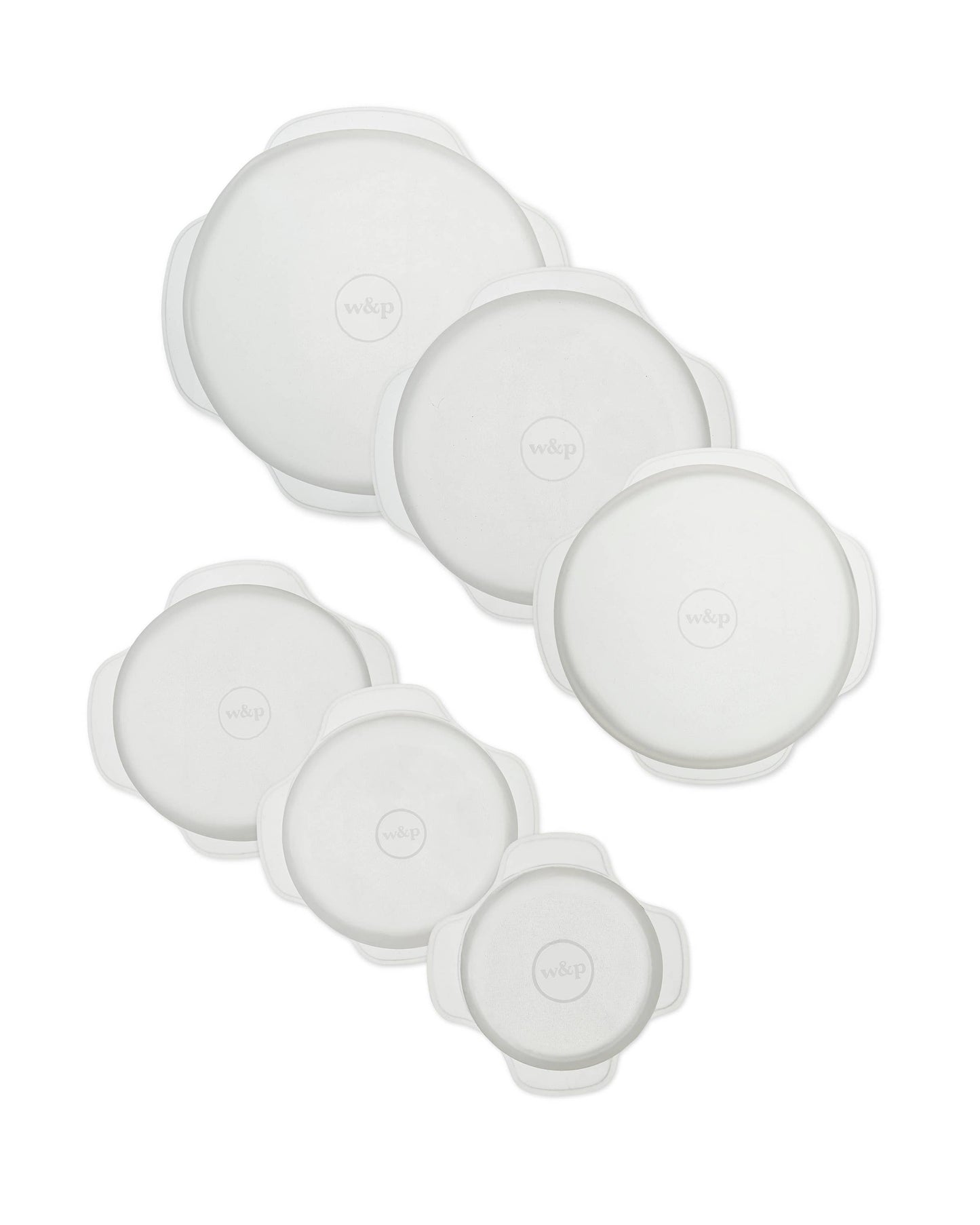 W&P - Reusable Silicone Stretch Lids - Set of 6 Assorted Sizes