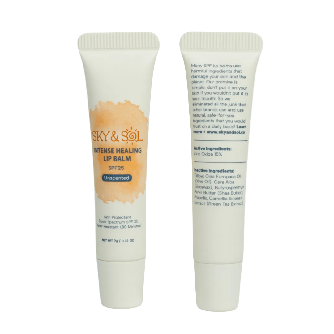 Natural Tallow Lip Balm - Lip Jelly SPF 25 by Sky and Sol