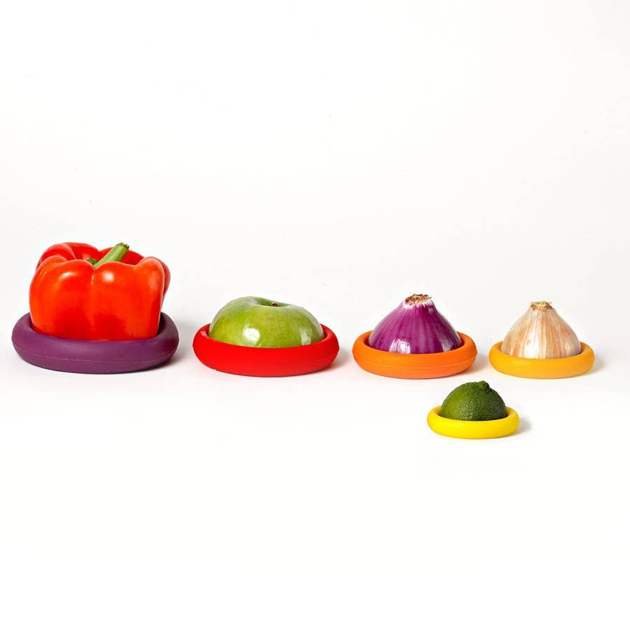 Food Huggers - Reusable Silicone Food Savers – Autumn Harvest (Set of 5)