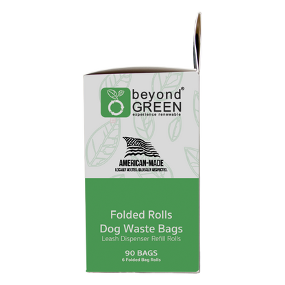 Dog Waste Bags, 90-Count — Leash Dispenser Refill Rolls