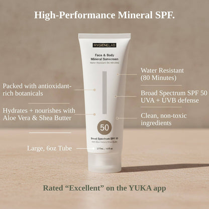 HygieneLab - Face and Body Mineral Sunscreen