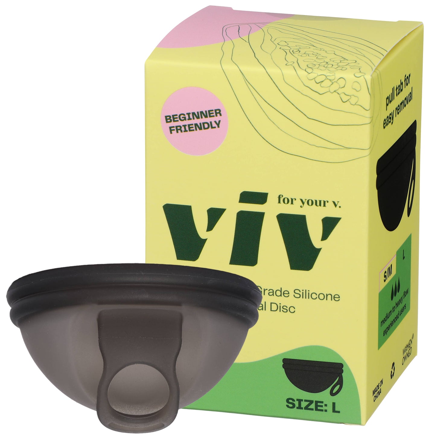 Viv Menstrual Disc - Reusable Silicone Period Disc