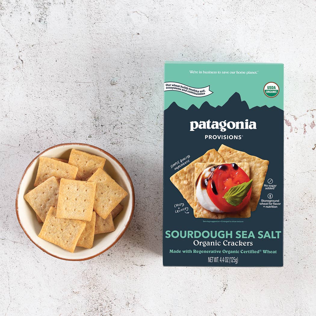 Patagonia Provisions - Crackers - Organic Sourdough Sea Salt Crackers (4.4 oz box)