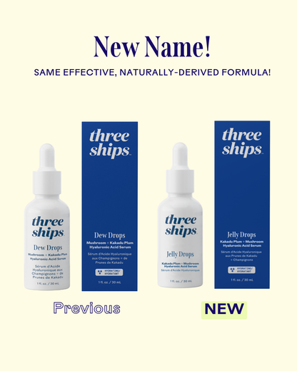 Three Ships Jelly Drops Kakadu Plum + Mushroom Hyaluronic Acid Serum