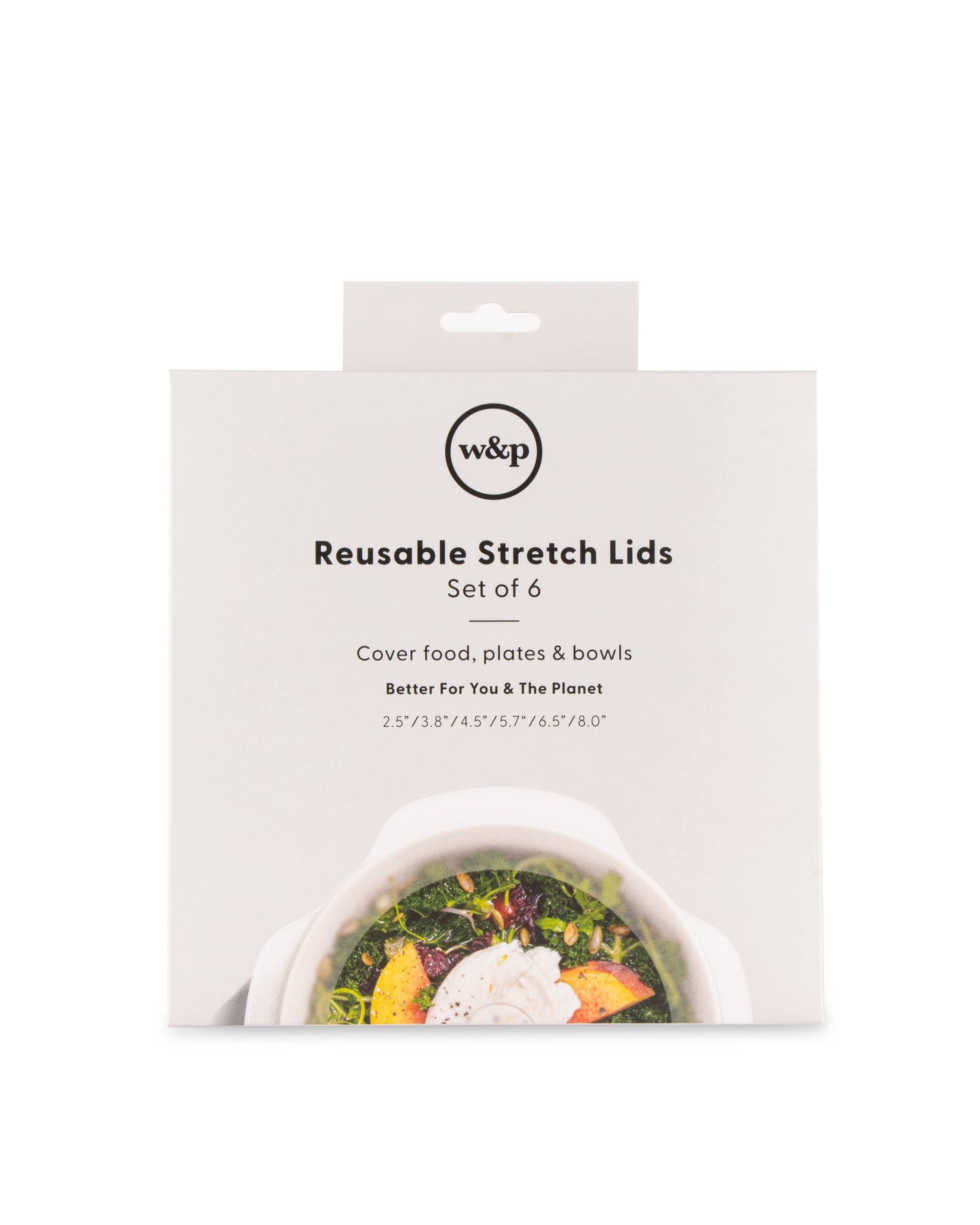 W&P - Reusable Silicone Stretch Lids - Set of 6 Assorted Sizes