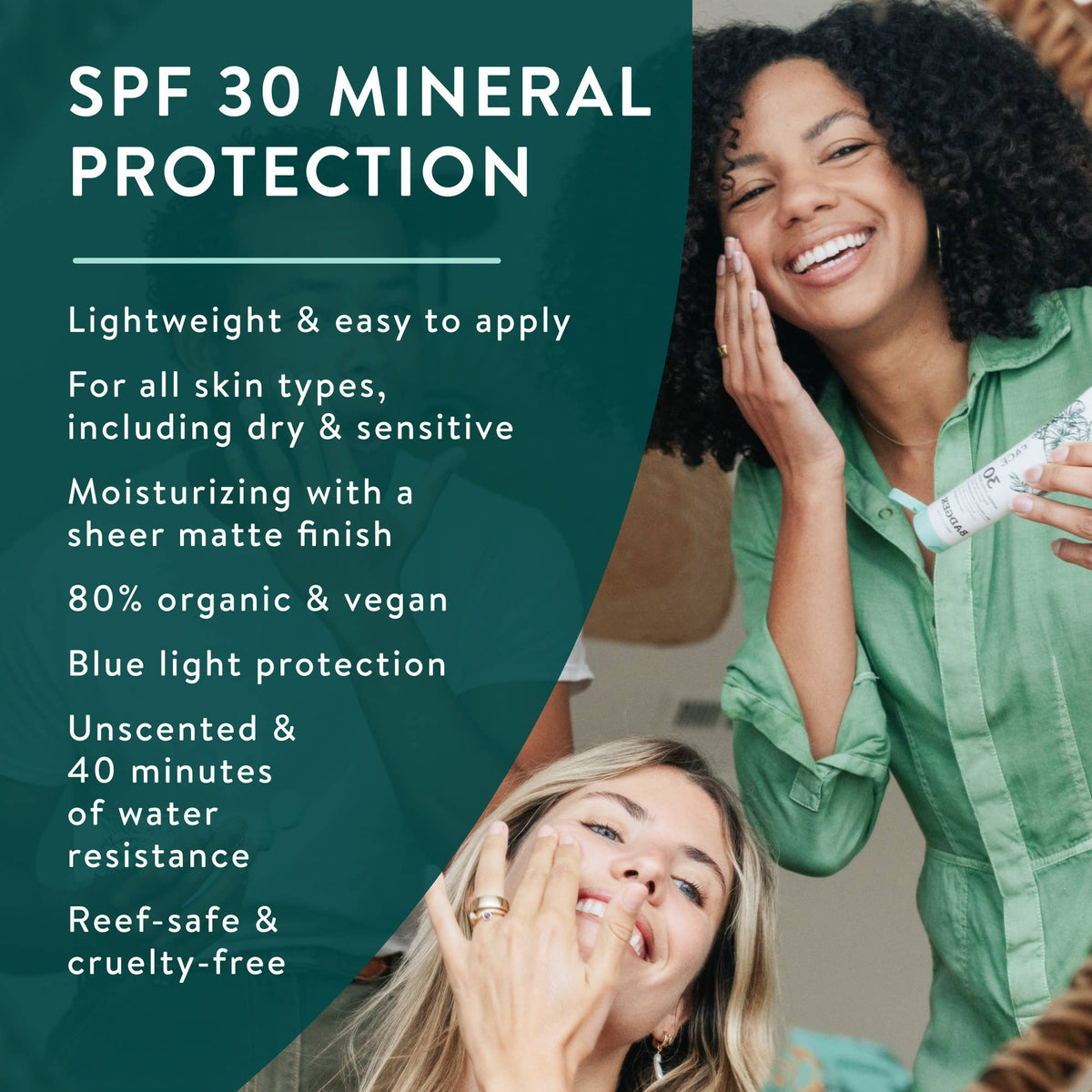 Badger - Badger Mineral Face Sunscreen SPF 30, with Zinc Oxide
