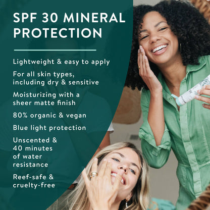 Badger - Badger Mineral Face Sunscreen SPF 30, with Zinc Oxide