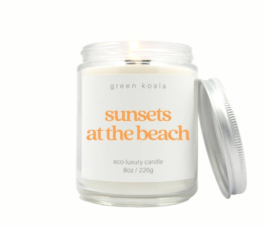 Green Koala - Sunsets At the Beach 8oz Eco-Luxury Candle