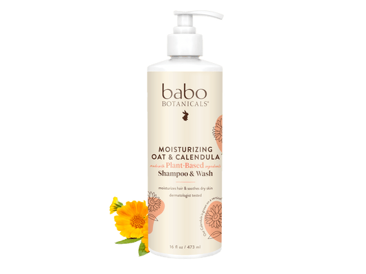 Moisturizing Oat & Calendula Shampoo & Wash - 16oz