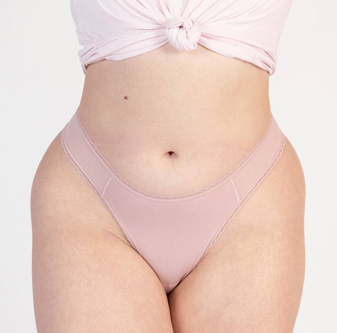 Organic Cotton Mid Rise Thong