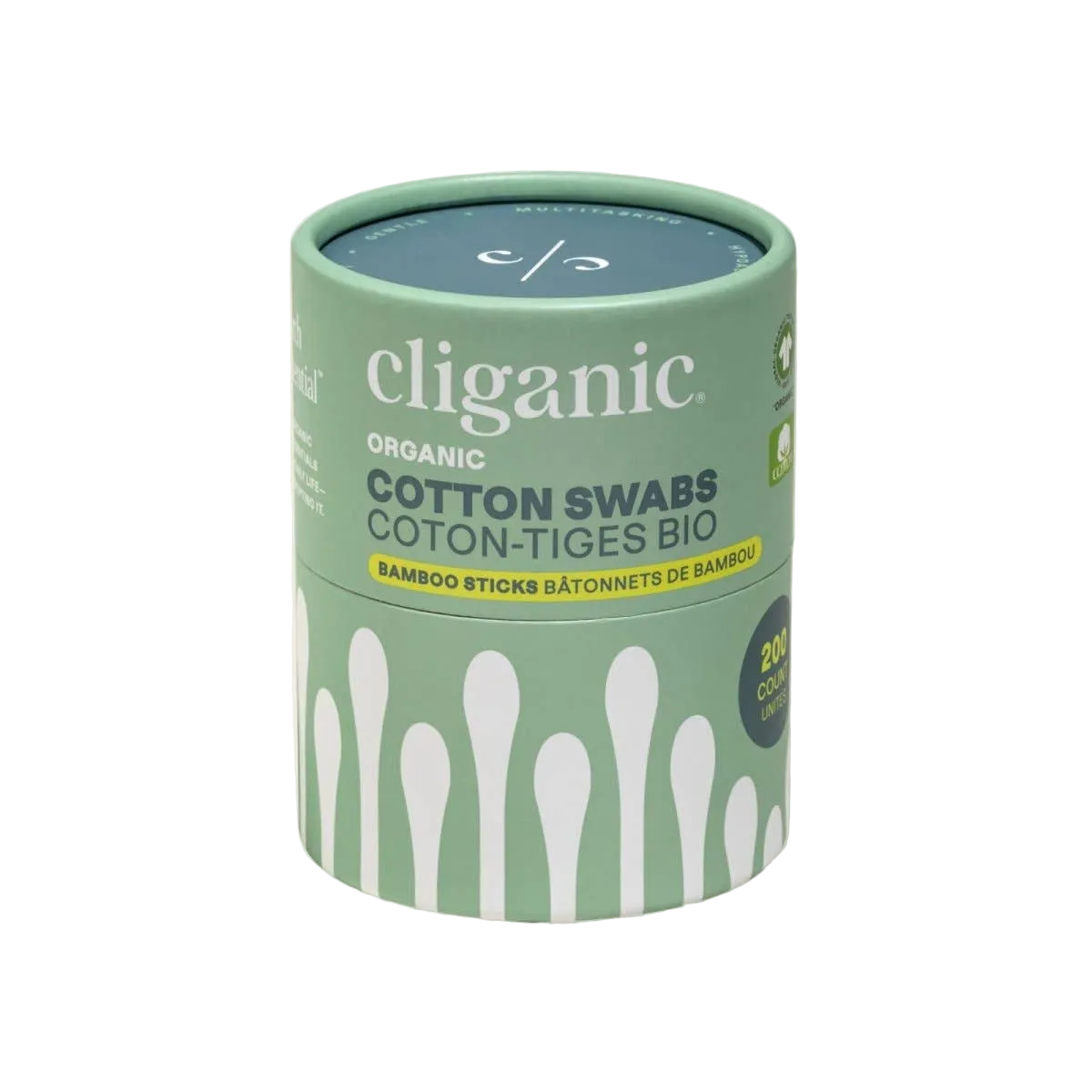 Organic Cotton Swabs - Bamboo Sticks by Cliganic