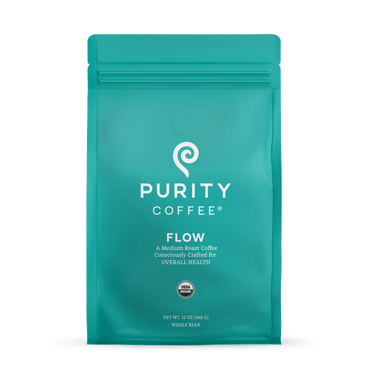 FLOW: Original Medium Roast Whole Bean Coffee by Purity Coffee