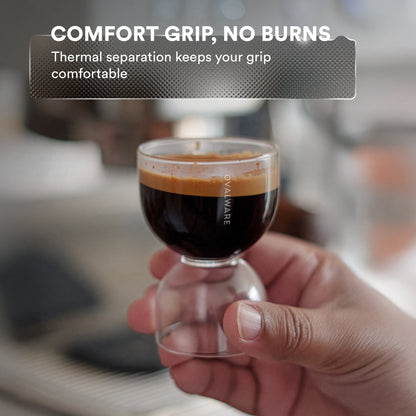 Espresso Shot Glass (Set of 2) by Ovalware