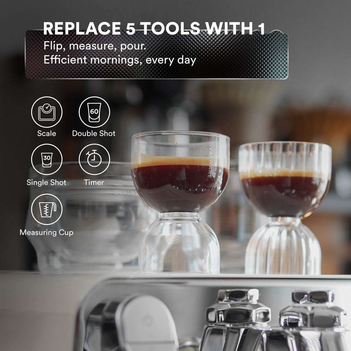 Espresso Shot Glass (Set of 2) by Ovalware
