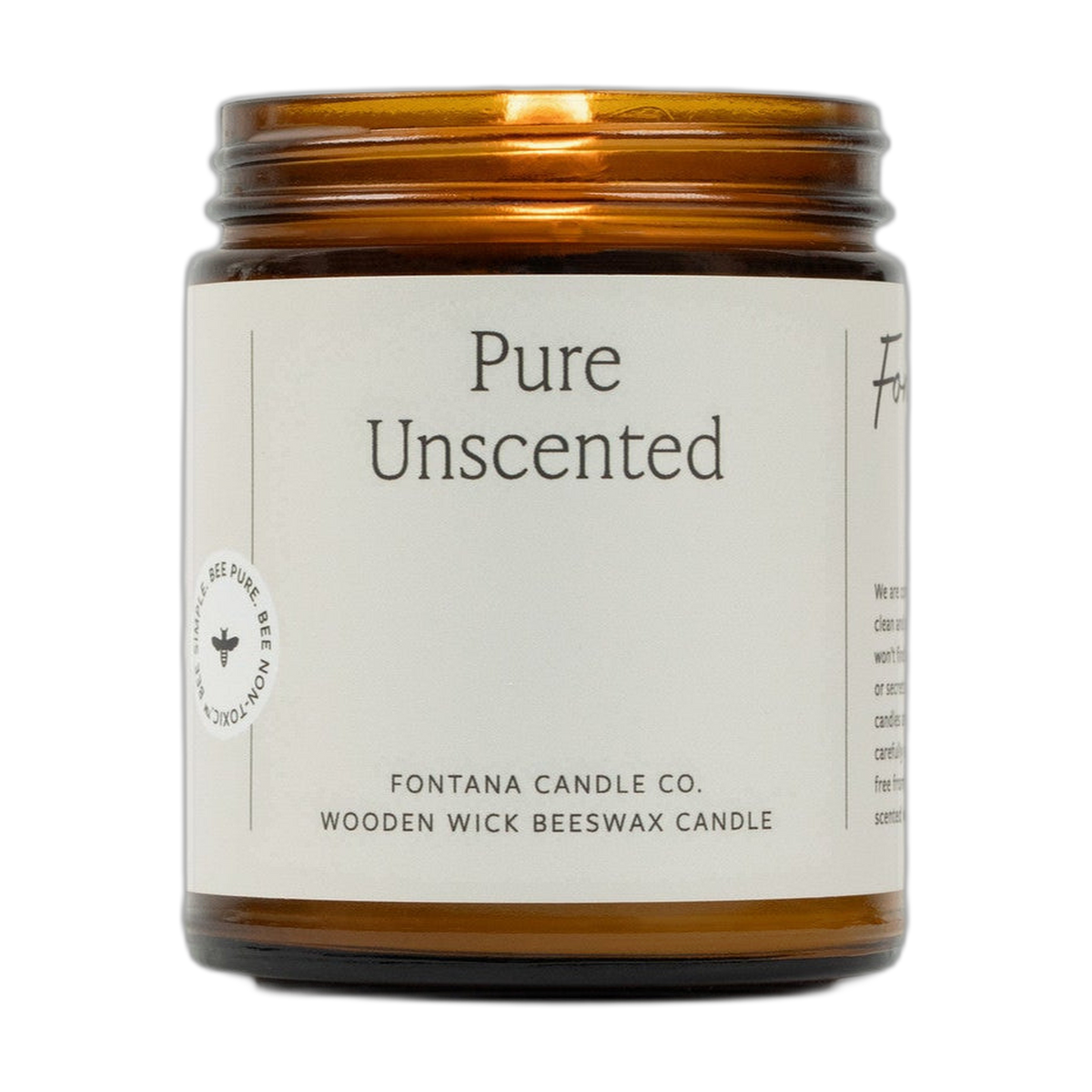 Pure Unscented Jar Candle