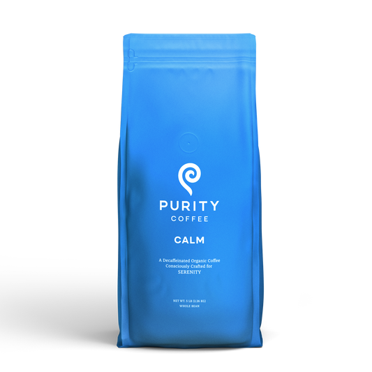 CALM: Decaf Whole Bean Coffee by Purity Coffee
