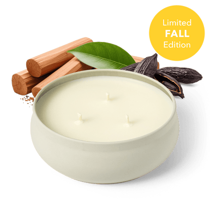 Santal & Tonka 3-Wick Candle by Grow Fragrance