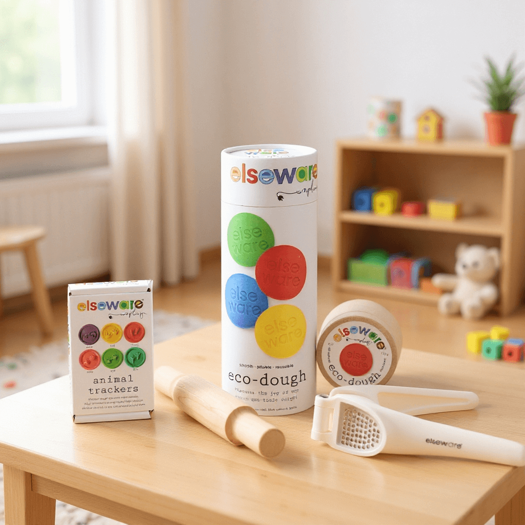 Sensory Play Bundle | Natural Eco-Dough & Tools by elseware unplug