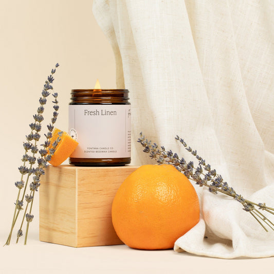Fresh Linen Jar Candle by Fontana Candle Co