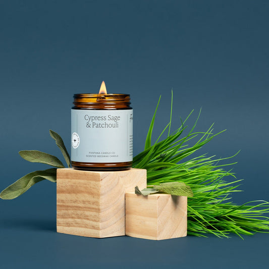 Cypress Sage & Patchouli Jar Candle by Fontana Candle Co