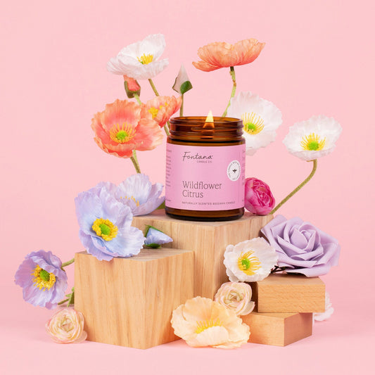 Wildflower Citrus Jar Candle by Fontana Candle Co